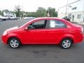 2011 Victory Red Chevrolet Aveo LT Sedan  photo #8