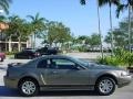 2002 Mineral Grey Metallic Ford Mustang V6 Coupe  photo #2