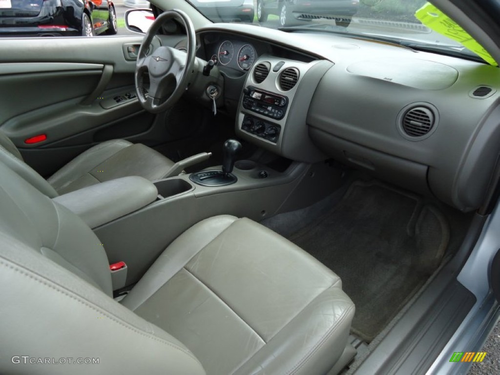 2003 Sebring LXi Coupe - Ice Silver Pearlcoat / Dark Taupe/Medium Taupe photo #12