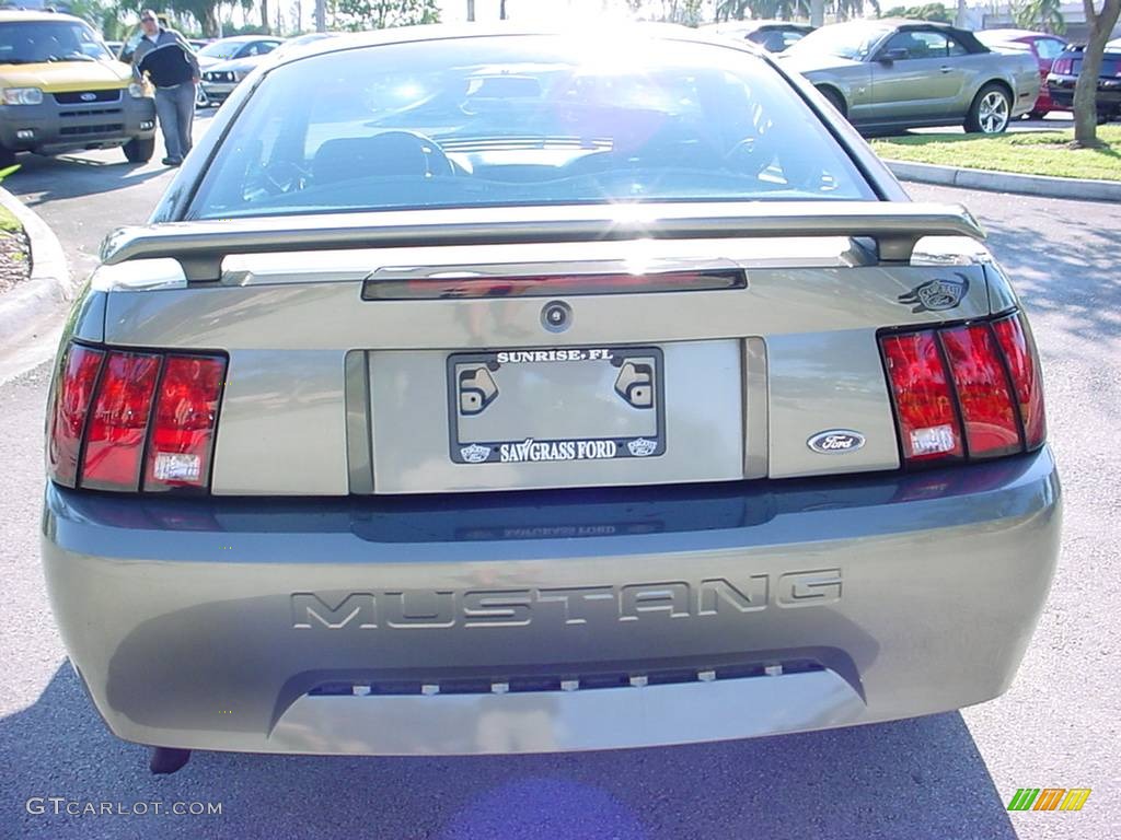 2002 Mustang V6 Coupe - Mineral Grey Metallic / Medium Graphite photo #4
