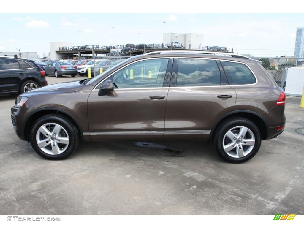 Toffee Brown Metallic 2013 Volkswagen Touareg VR6 FSI Lux 4XMotion Exterior Photo #68997904