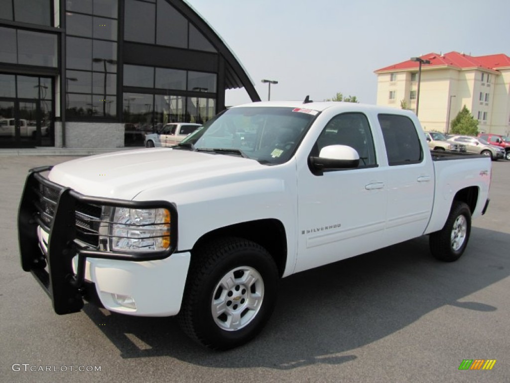 2009 Silverado 1500 LTZ Crew Cab 4x4 - Summit White / Ebony photo #3