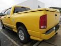 2005 Solar Yellow Dodge Ram 1500 Laramie Quad Cab 4x4  photo #2