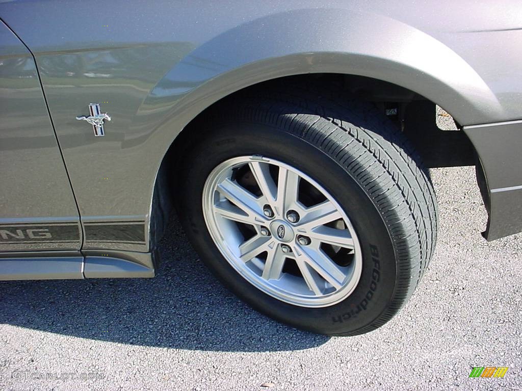 2002 Mustang V6 Coupe - Mineral Grey Metallic / Medium Graphite photo #15