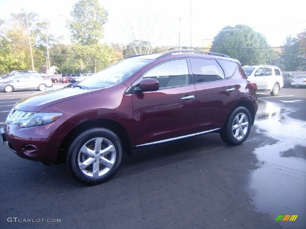 2009 Murano S AWD - Merlot Metallic / Beige photo #1