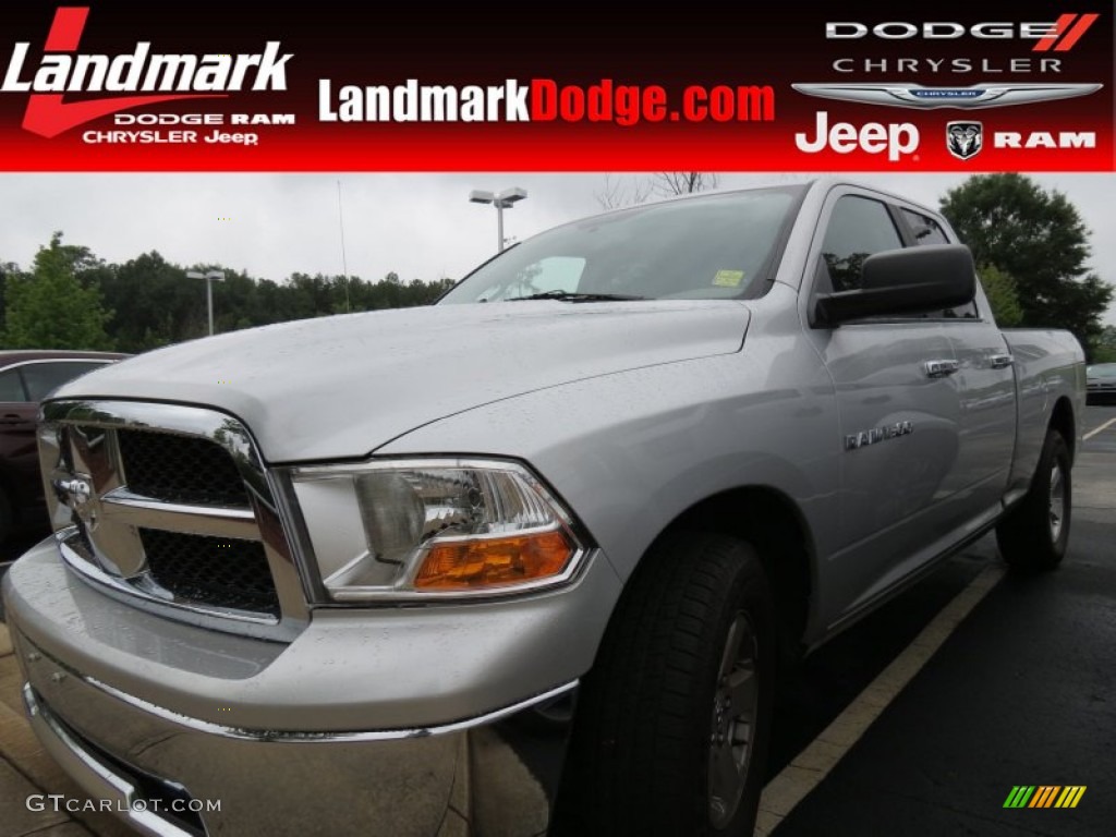 2011 Ram 1500 SLT Quad Cab - Bright Silver Metallic / Dark Slate Gray/Medium Graystone photo #1