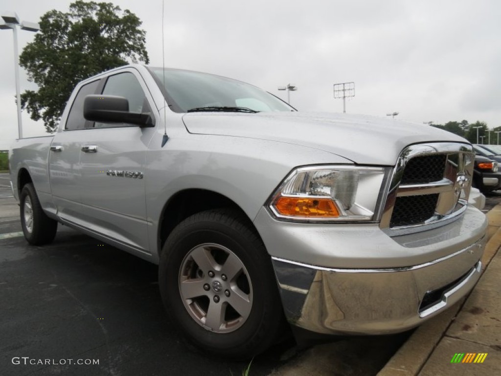 2011 Ram 1500 SLT Quad Cab - Bright Silver Metallic / Dark Slate Gray/Medium Graystone photo #3