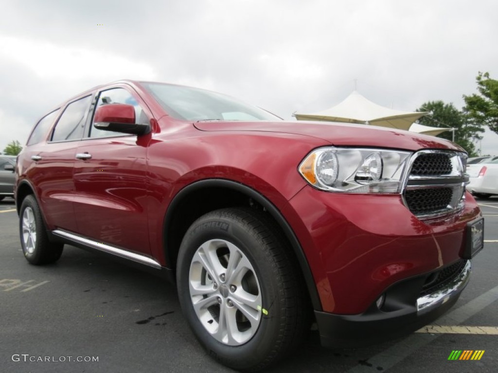 Deep Cherry Red Crystal Pearl 2013 Dodge Durango Crew Exterior Photo #69001668
