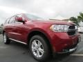 Deep Cherry Red Crystal Pearl 2013 Dodge Durango Crew Exterior