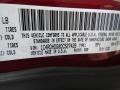 PRP: Deep Cherry Red Crystal Pearl 2013 Dodge Durango Crew Color Code