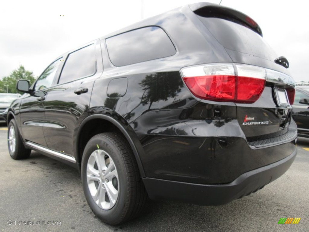 2013 Durango SXT - Brilliant Black Crystal Pearl / Black photo #2