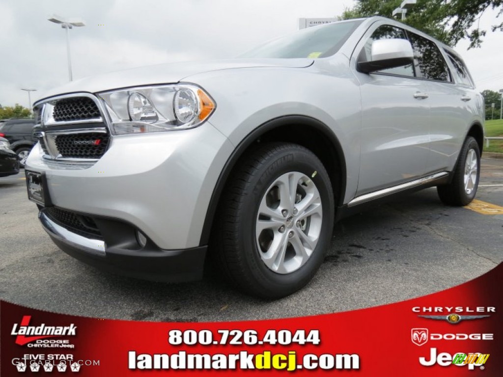 2013 Durango SXT - Bright Silver Metallic / Black photo #1