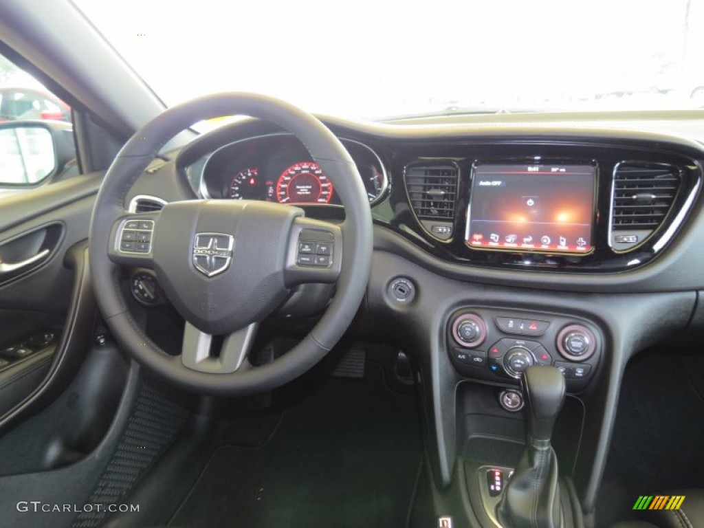 2013 Dodge Dart Limited Black Dashboard Photo #69002512