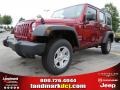 Deep Cherry Red Crystal Pearl - Wrangler Unlimited Sport 4x4 Photo No. 1