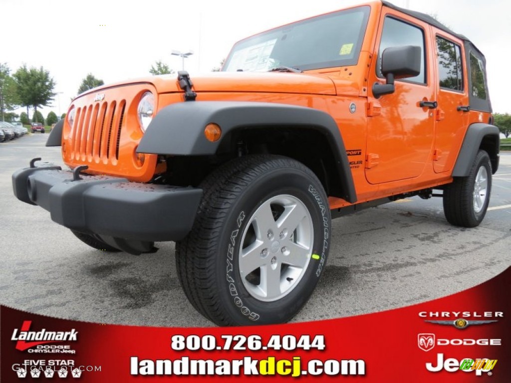 Crush Orange Jeep Wrangler Unlimited