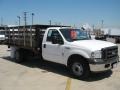 Oxford White 2005 Ford F350 Super Duty XL Regular Cab Chassis Stake Truck