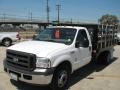 Oxford White - F350 Super Duty XL Regular Cab Chassis Stake Truck Photo No. 6