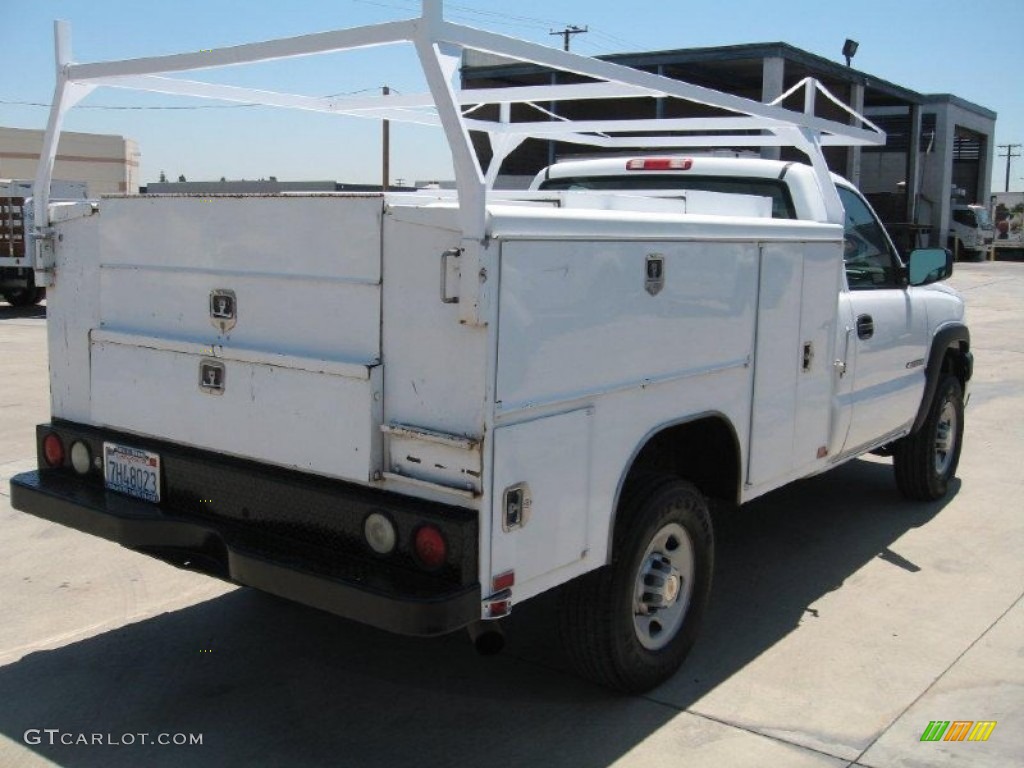 2003 Silverado 2500HD Regular Cab Chassis Utility - Summit White / Dark Charcoal photo #3