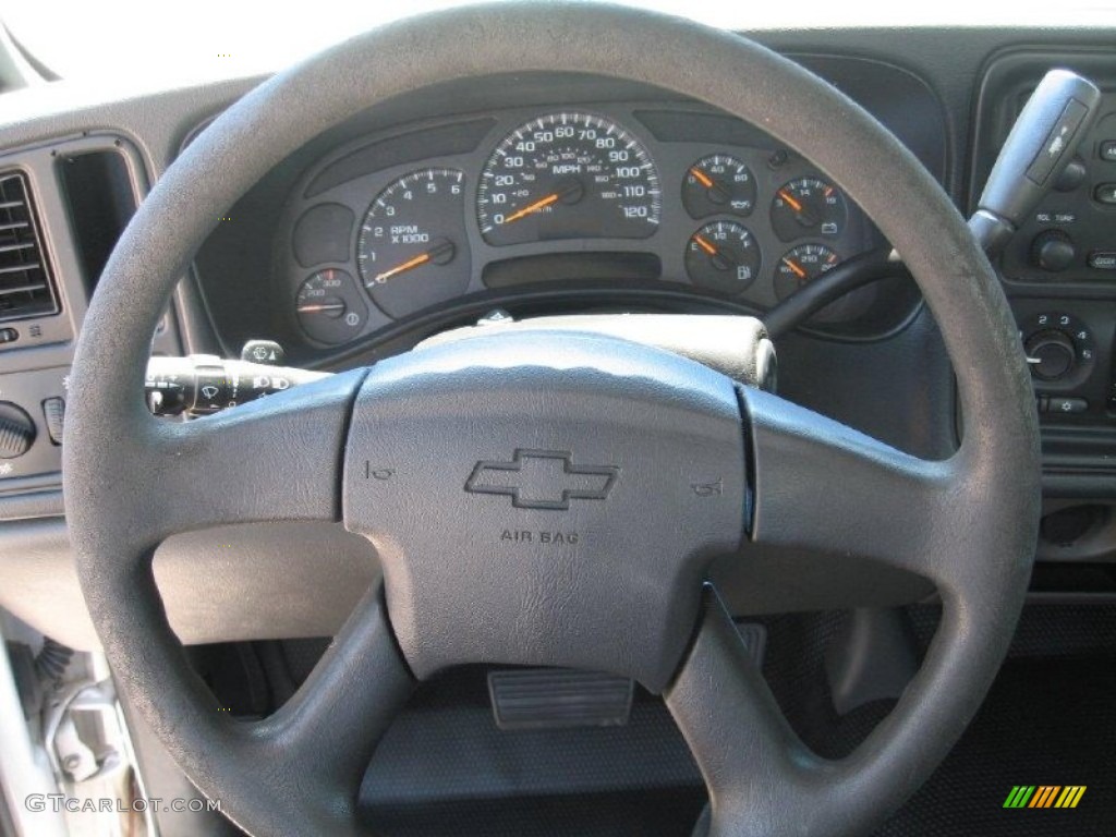 2003 Chevrolet Silverado 2500HD Regular Cab Chassis Utility Dark Charcoal Steering Wheel Photo #69004181