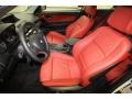 Coral Red Boston Leather Front Seat Photo for 2010 BMW 1 Series #69007801