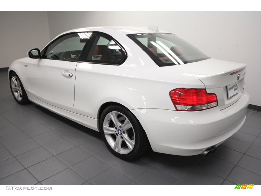 Alpine White 2010 BMW 1 Series 128i Coupe Exterior Photo #69007819