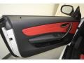 Coral Red Boston Leather Door Panel Photo for 2010 BMW 1 Series #69007906