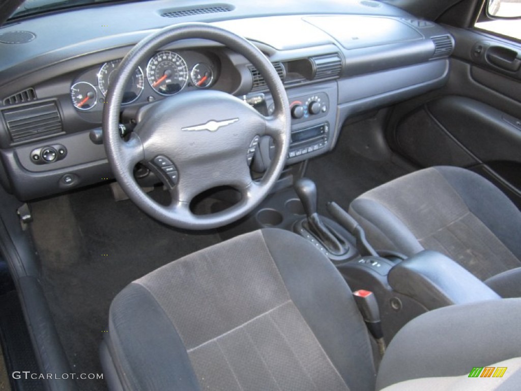 Dark Slate Gray Interior 2006 Chrysler Sebring Convertible