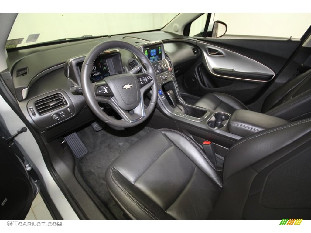 Jet Black/Dark Accents Interior 2012 Chevrolet Volt Hatchback Photo #69008542