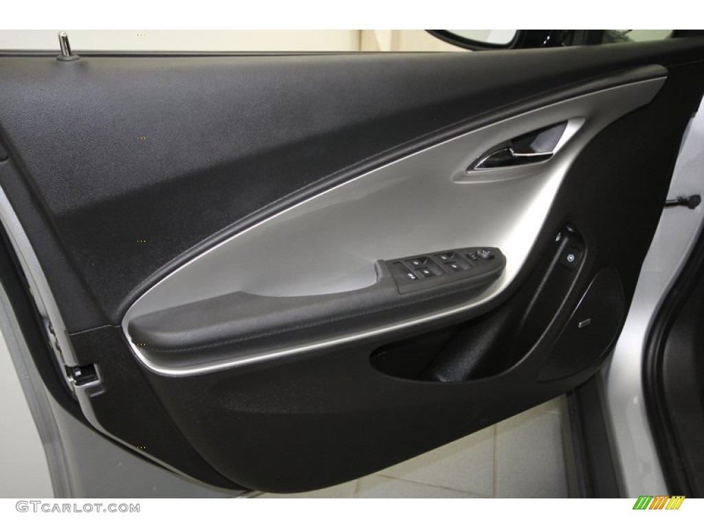 2012 Chevrolet Volt Hatchback Jet Black/Dark Accents Door Panel Photo #69008563