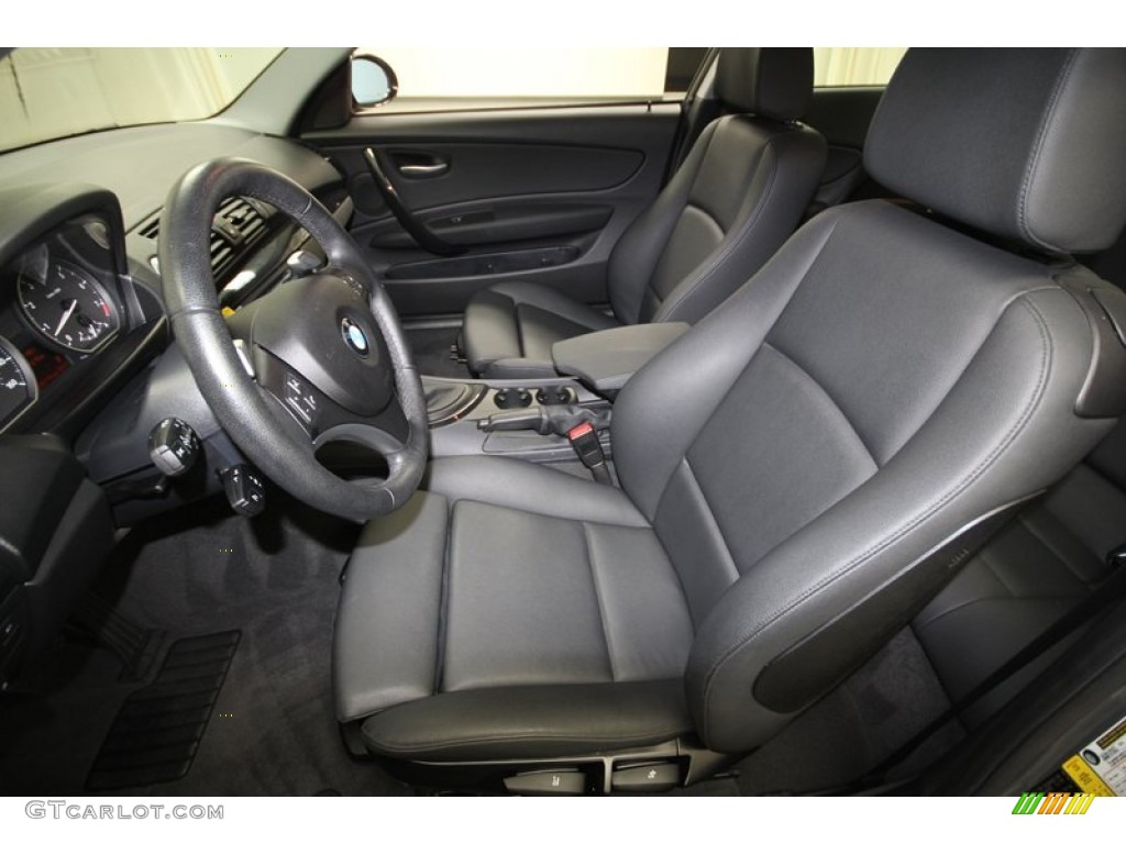 2009 1 Series 128i Coupe - Space Grey Metallic / Black photo #3
