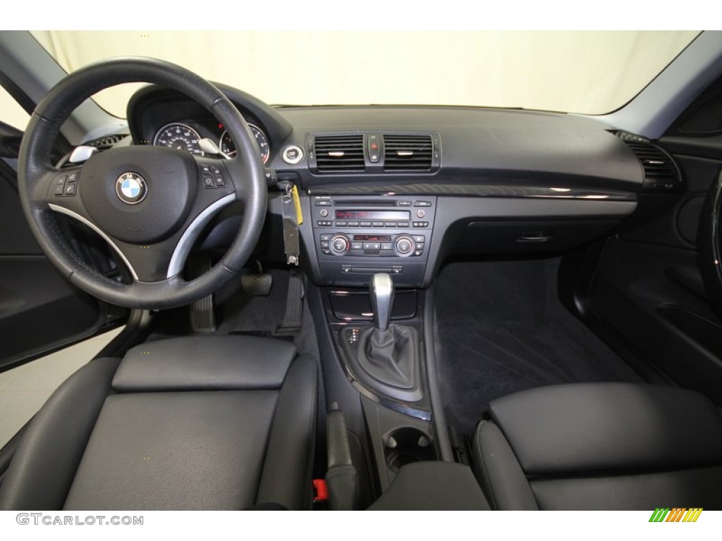 2009 1 Series 128i Coupe - Space Grey Metallic / Black photo #4