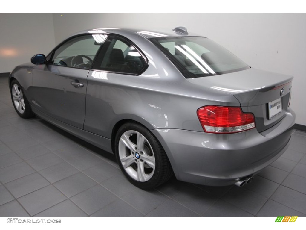2009 1 Series 128i Coupe - Space Grey Metallic / Black photo #5