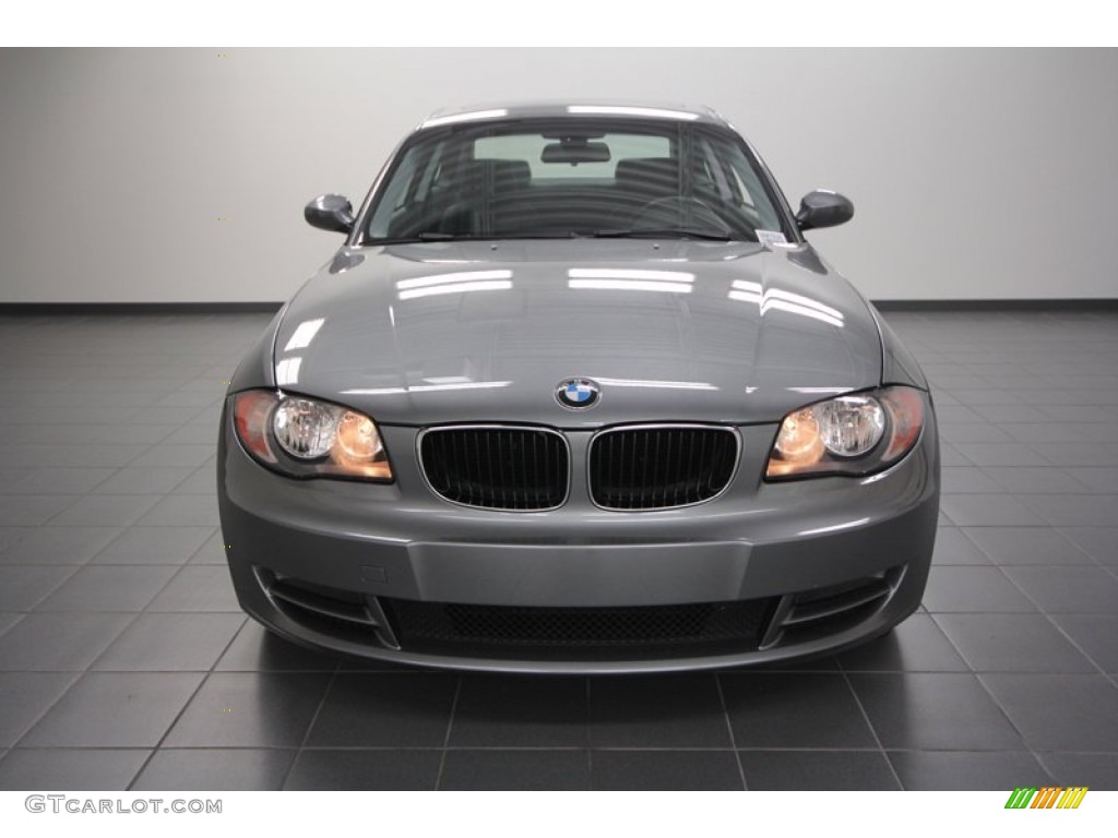 2009 1 Series 128i Coupe - Space Grey Metallic / Black photo #6