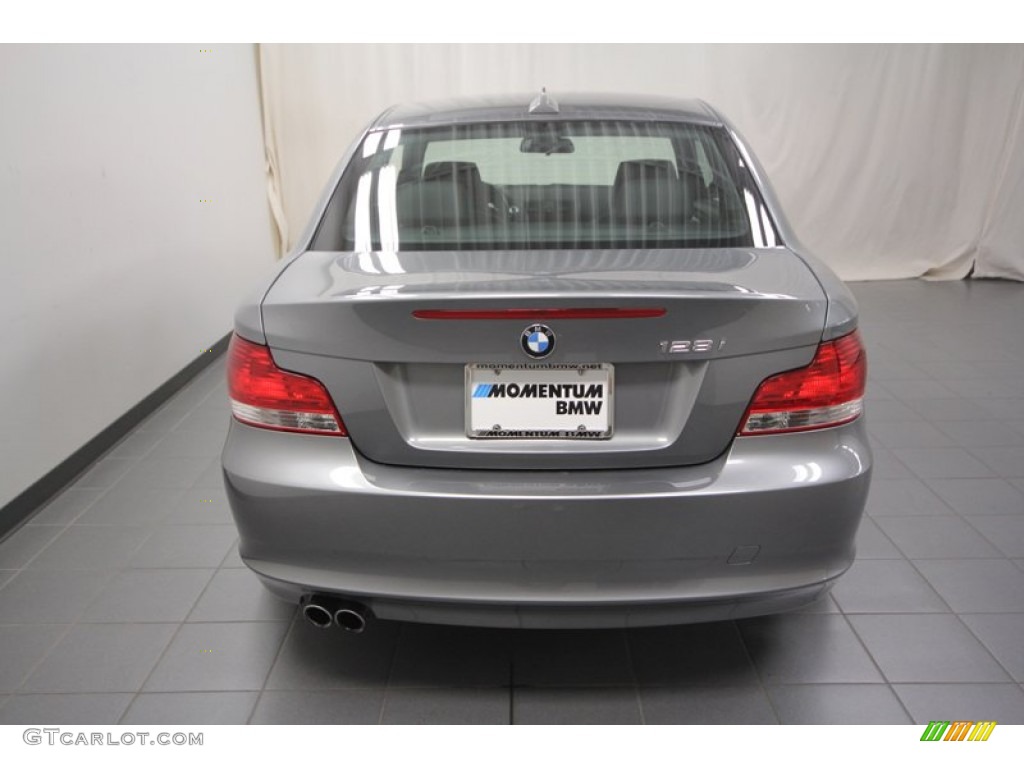 2009 1 Series 128i Coupe - Space Grey Metallic / Black photo #12