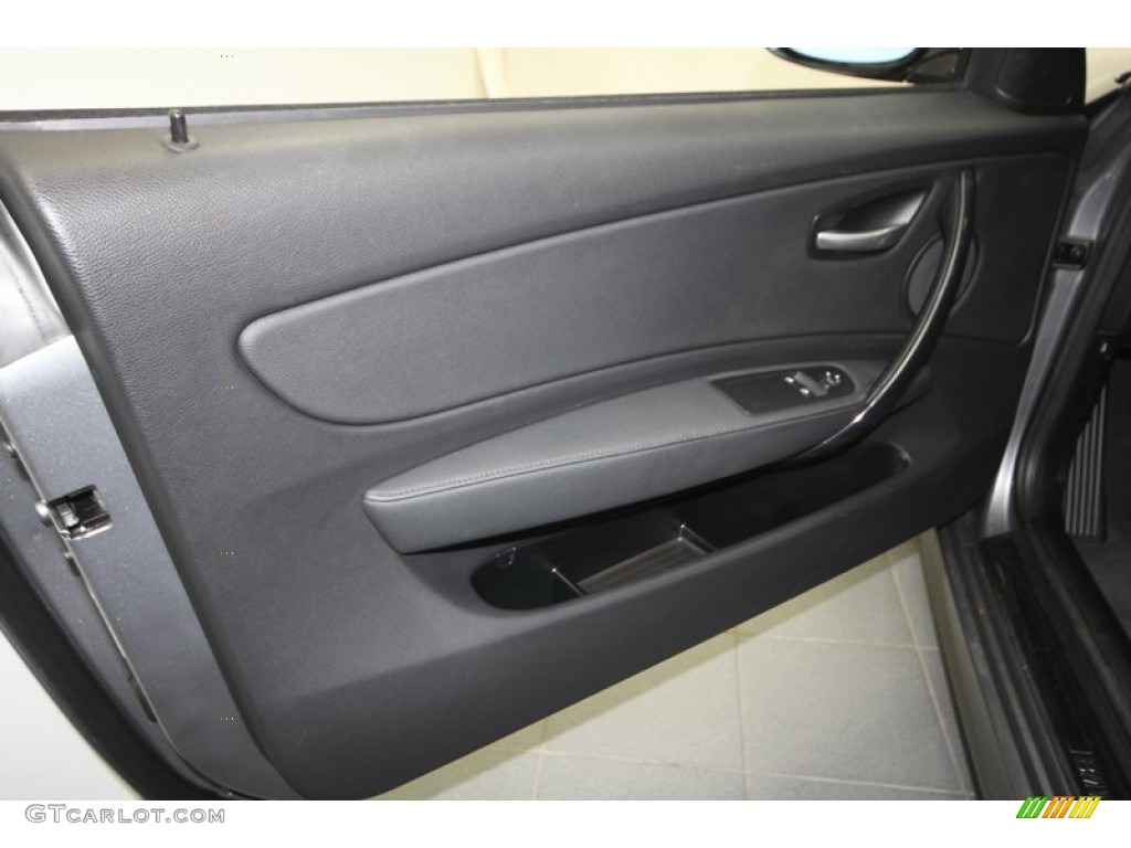 2009 1 Series 128i Coupe - Space Grey Metallic / Black photo #15