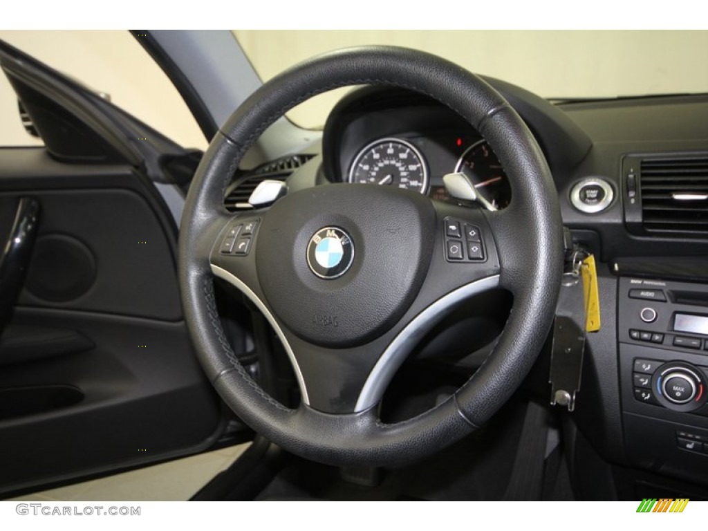 2009 1 Series 128i Coupe - Space Grey Metallic / Black photo #25