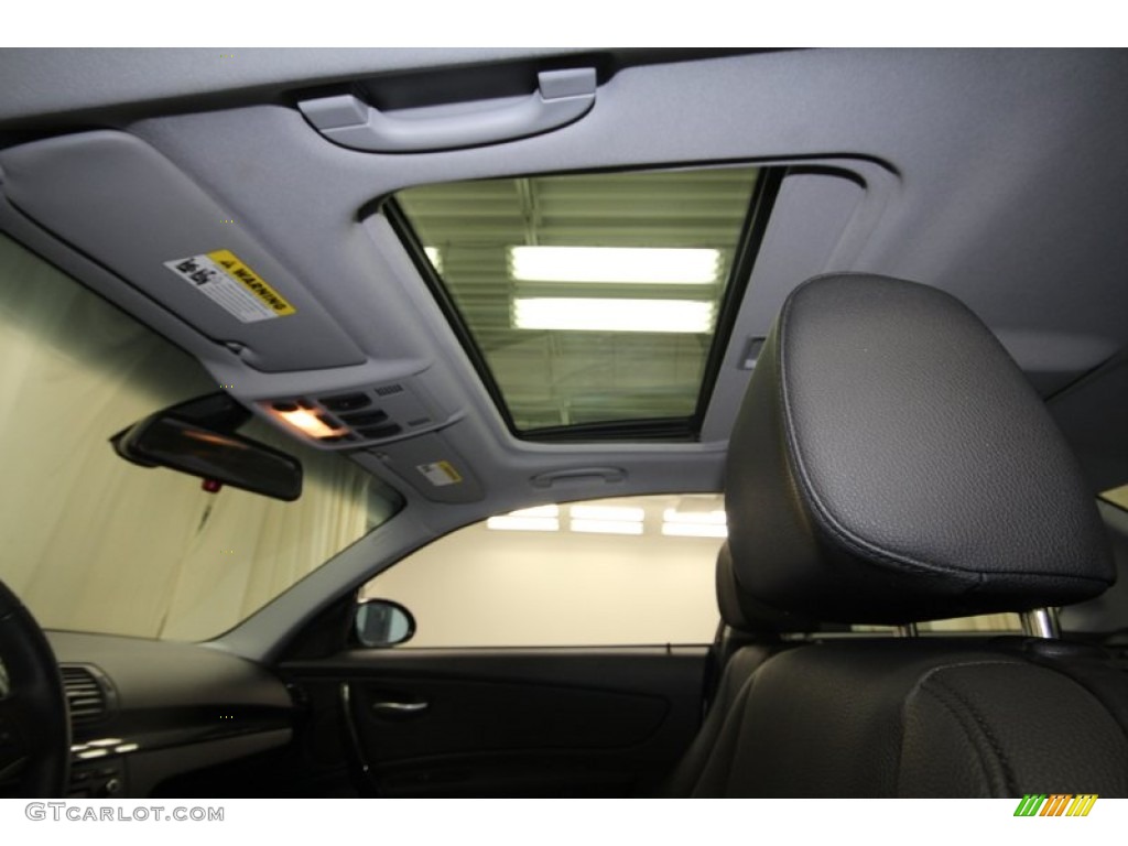 2009 1 Series 128i Coupe - Space Grey Metallic / Black photo #26