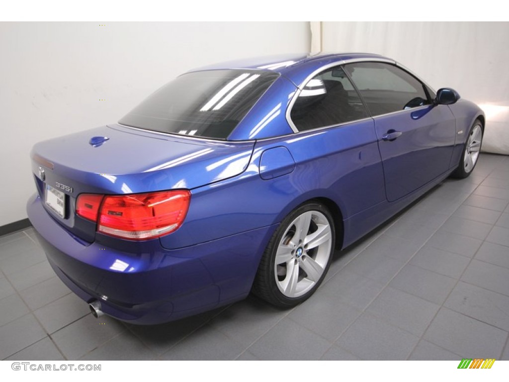 2009 3 Series 335i Convertible - Montego Blue Metallic / Black photo #13