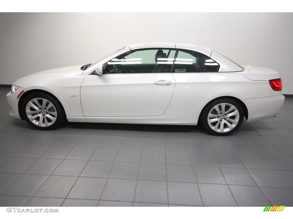 2011 3 Series 328i Convertible - Mineral White Metallic / Black photo #2