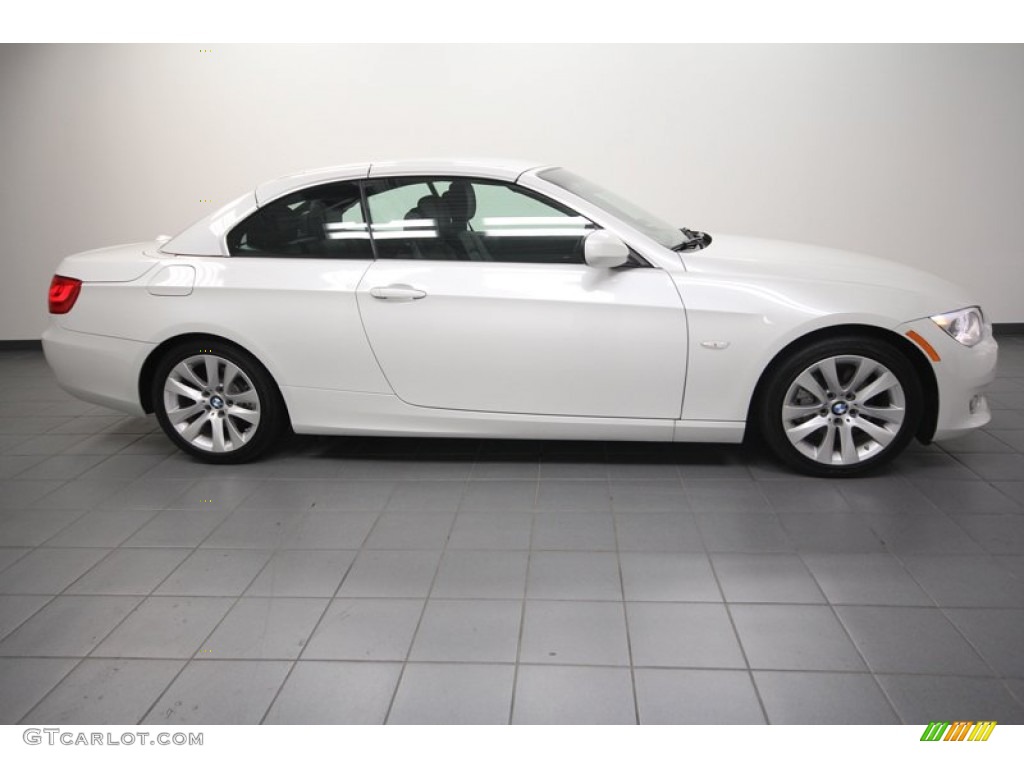 2011 3 Series 328i Convertible - Mineral White Metallic / Black photo #8