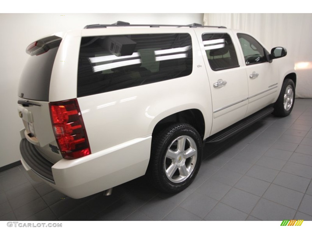 2011 Suburban LTZ - Summit White / Light Cashmere/Dark Cashmere photo #12