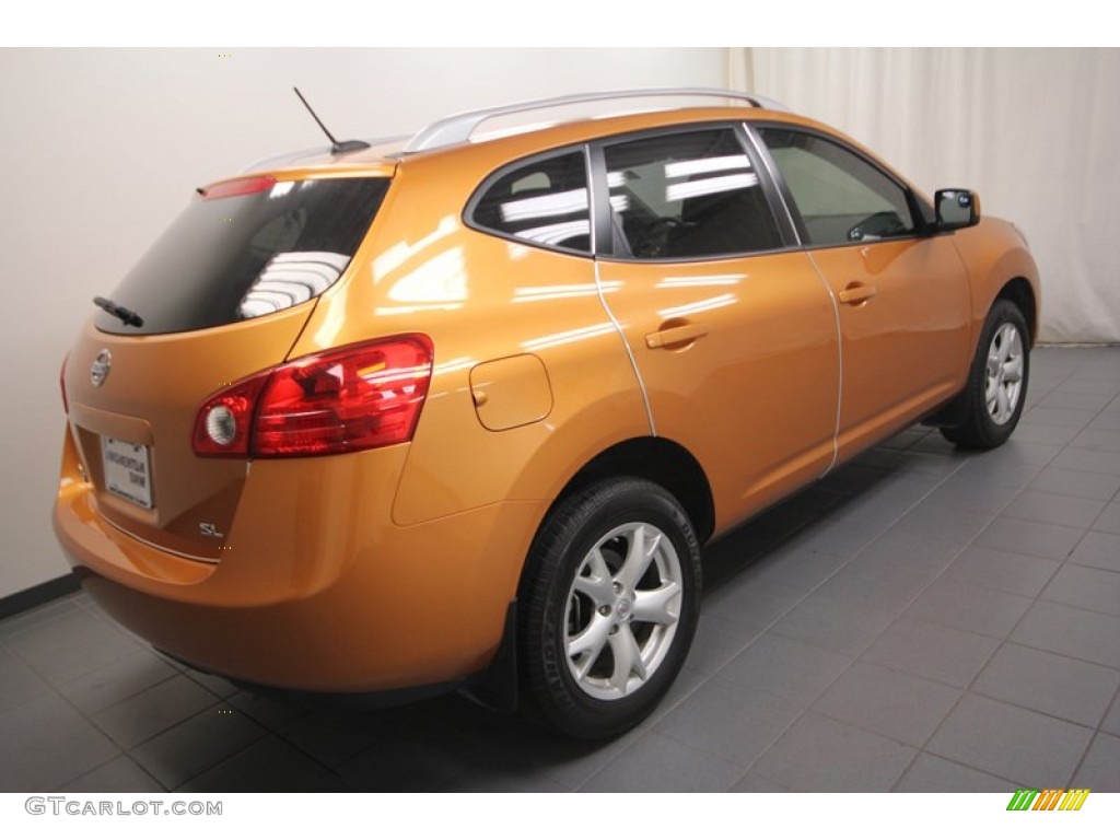 2008 Rogue SL - Orange Alloy Metallic / Gray photo #11