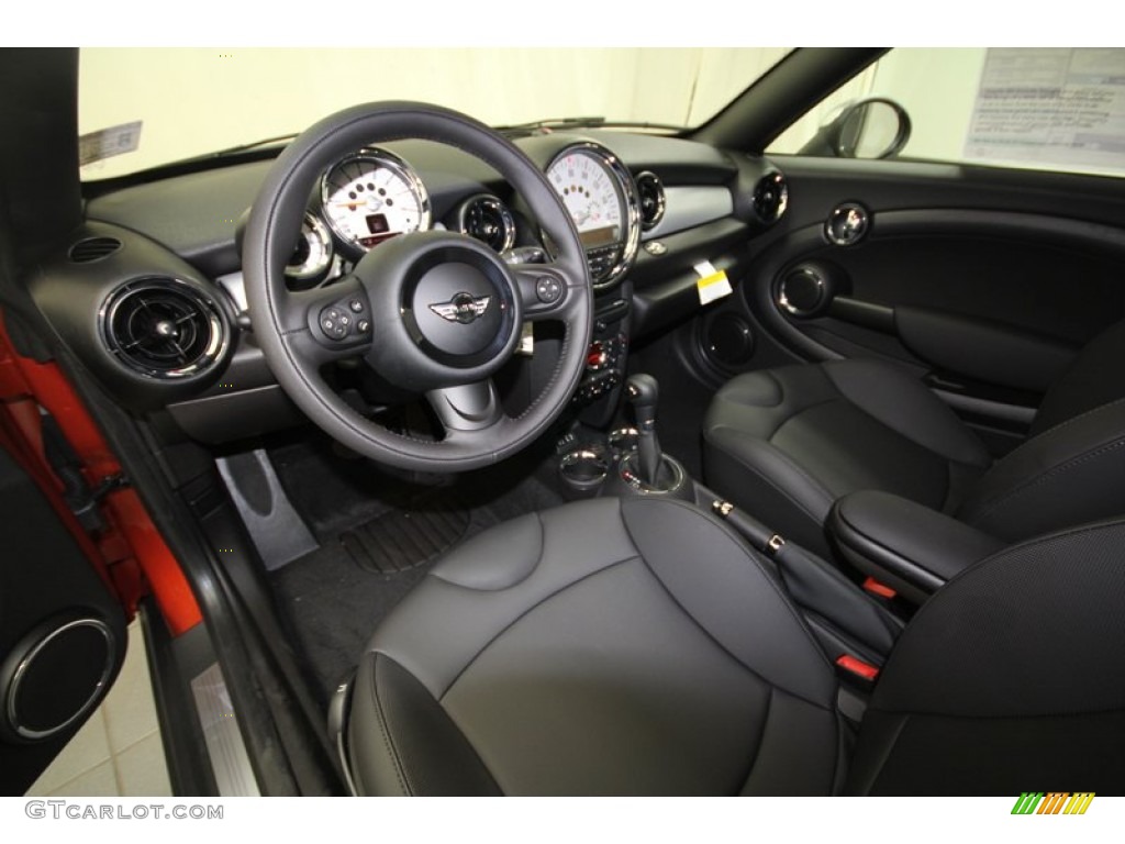 Carbon Black Interior 2013 Mini Cooper Roadster Photo #69012505 |