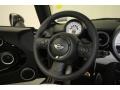2012 Mini Cooper Satellite Gray Lounge Leather Interior Steering Wheel Photo