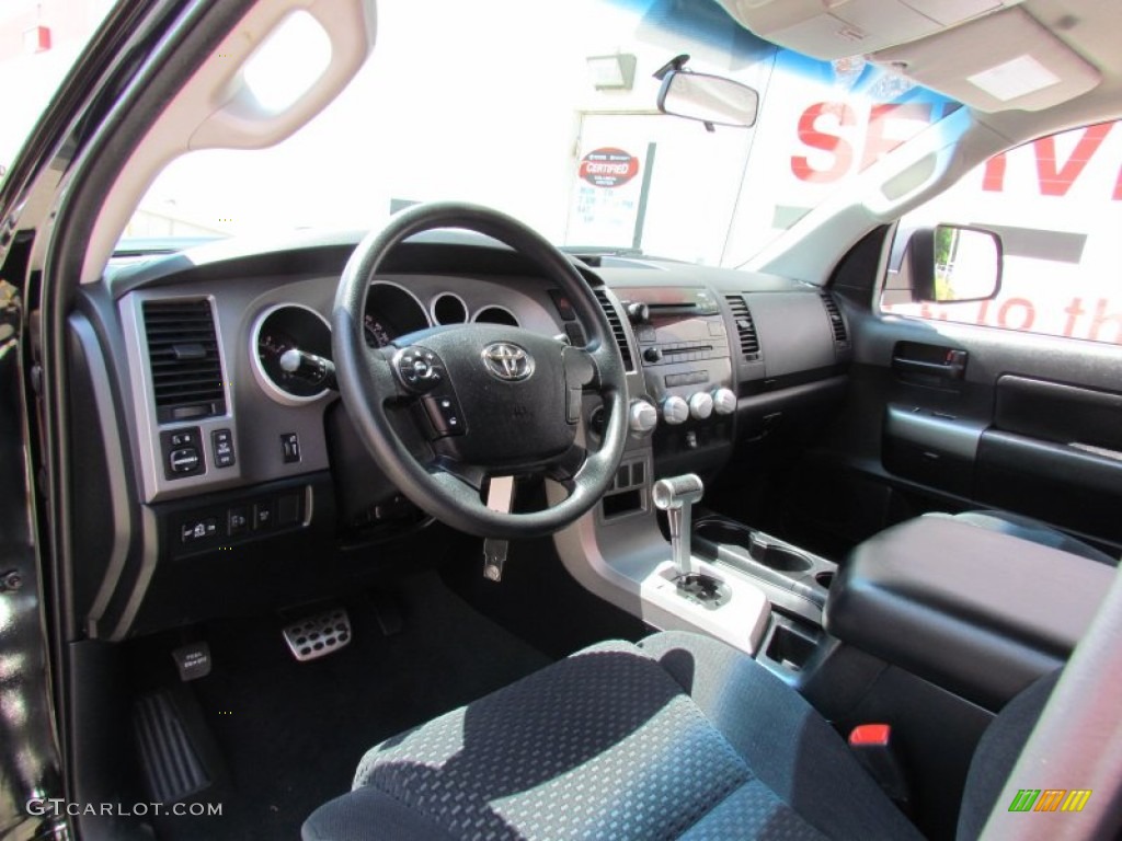 Black Interior 2010 Toyota Tundra TRD Rock Warrior Double Cab 4x4 Photo #69014548