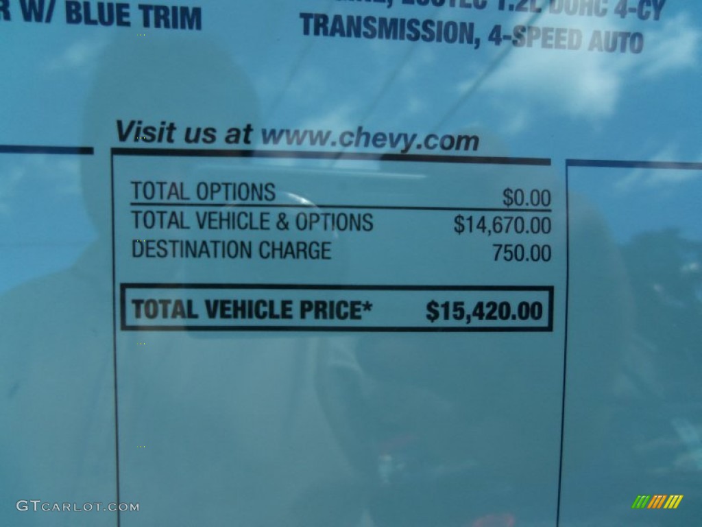 2013 Chevrolet Spark LT Window Sticker Photo #69014833