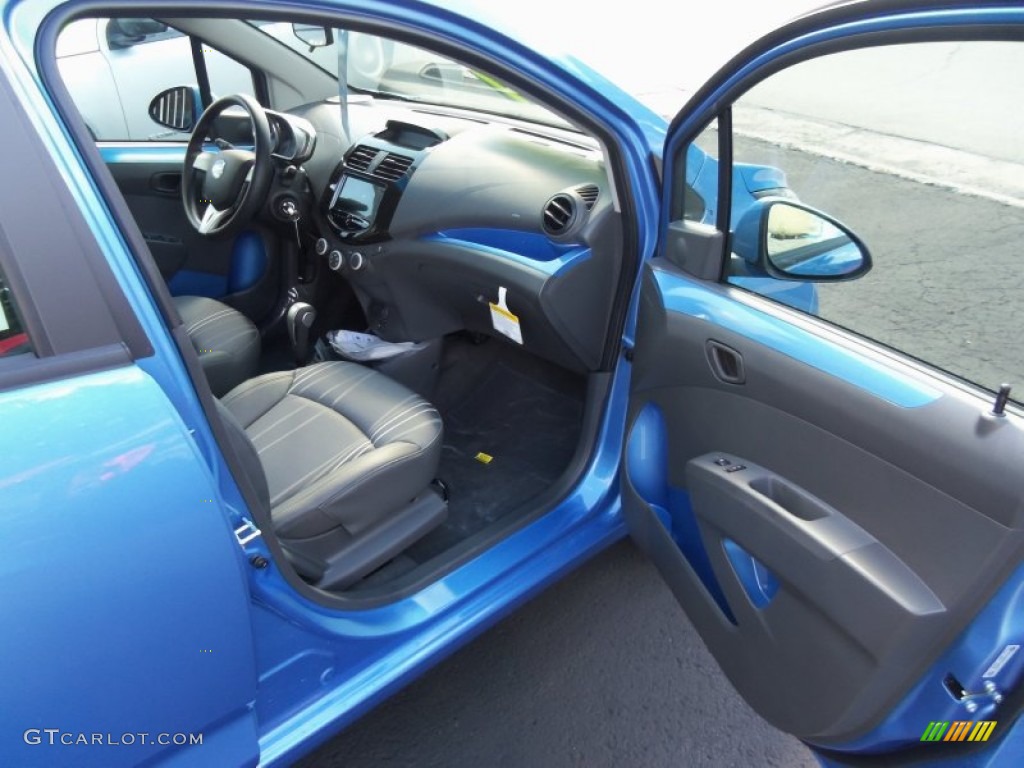 2013 Chevrolet Spark LT Silver/Blue Dashboard Photo #69014851