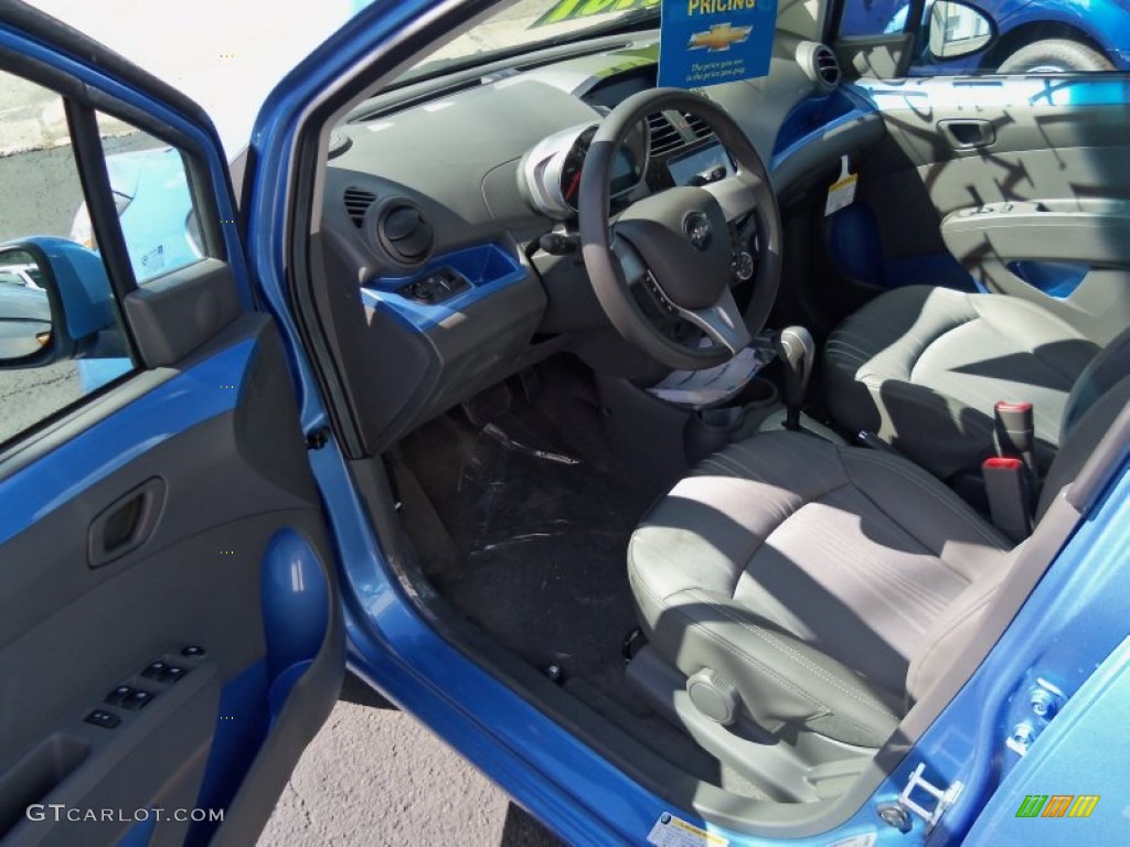 Silver/Blue Interior 2013 Chevrolet Spark LT Photo #69014914
