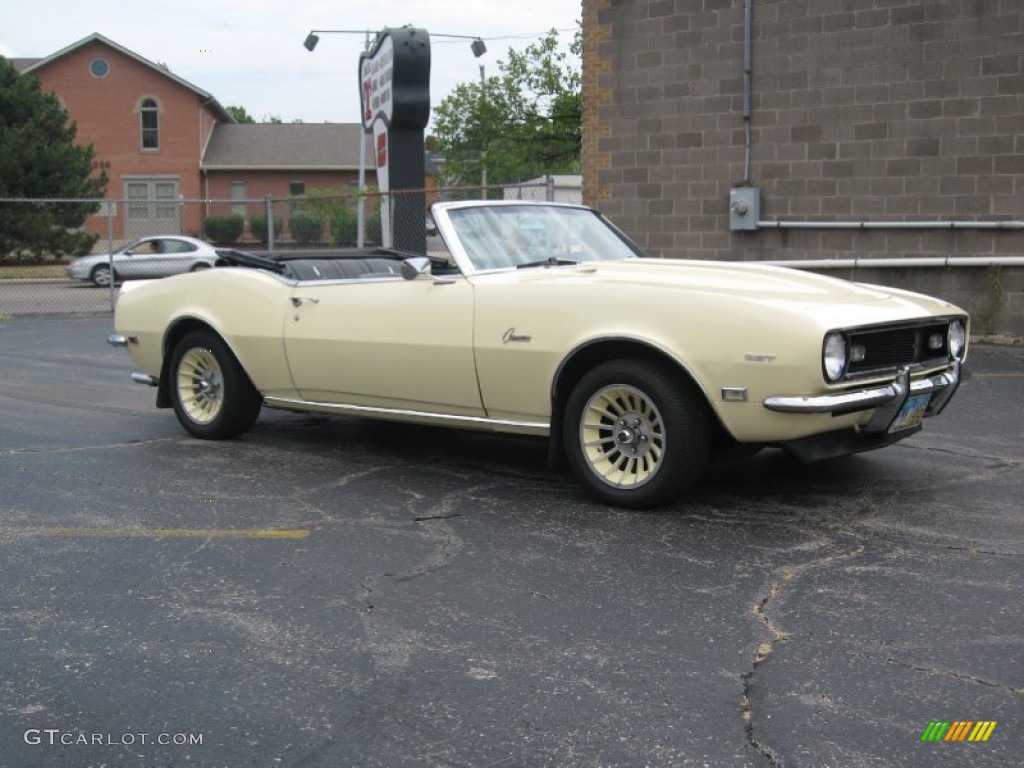 1968 Camaro Convertible - Butternut Yellow / Black Houndstooth photo #8