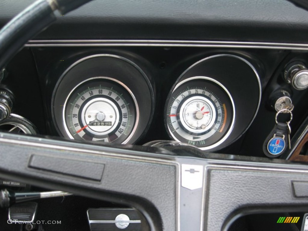 1968 Camaro Convertible - Butternut Yellow / Black Houndstooth photo #17